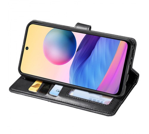 Шкіряний чохол-книжка GETMAN Gallant (PU) для Motorola Edge 70 Fusion / 70 Fusion+ Чорний