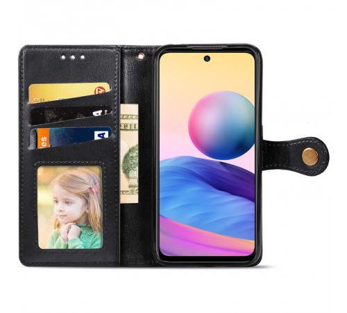 Шкіряний чохол-книжка GETMAN Gallant (PU) для Motorola Edge 70 Fusion / 70 Fusion+ Чорний