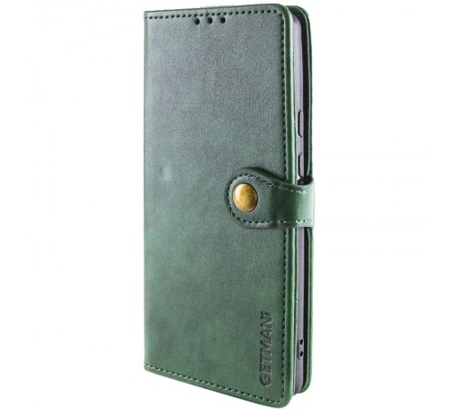 Шкіряний чохол-книжка GETMAN Gallant (PU) для Motorola Edge 70 Fusion / 70 Fusion+ Зелений