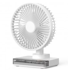 Настільний вентилятор DF11-B with clock 7200 mAh White