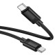 Дата кабель Hoco X122 Benefit Type-C to Type-C 60W (1m) Black