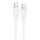 Дата кабель Hoco X122 Benefit Type-C to Type-C 60W (1m) White