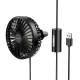 Вентилятор автомобільний Borofone DBF11 three speed (USB-A) Black