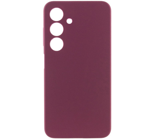 Чохол Silicone Cover Lakshmi Full Camera (AAA) для Samsung Galaxy A27 Бордовий / Plum