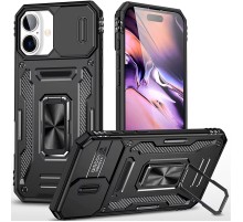Ударостійкий чохол Camshield Army Ring для Apple iPhone 17 (6.3") Чорний / Black
