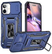 Ударостійкий чохол Camshield Army Ring для Apple iPhone 17 (6.3") Синій / Navy