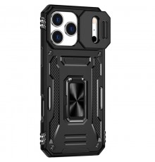 Ударостійкий чохол Camshield Army Ring для Apple iPhone 17 Pro Max (6.9") Чорний / Black