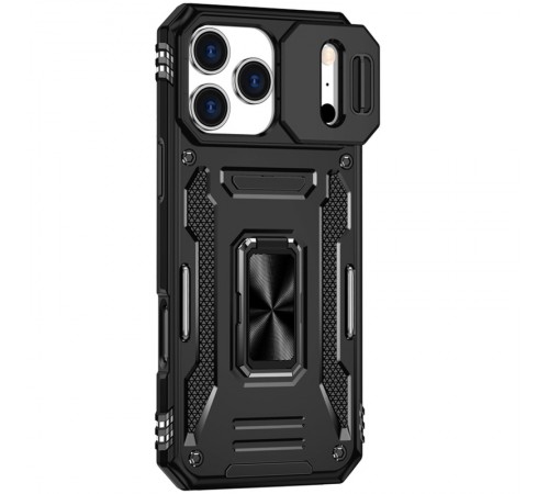 Ударостійкий чохол Camshield Army Ring для Apple iPhone 17 Pro Max (6.9") Чорний / Black
