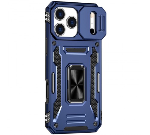 Ударостійкий чохол Camshield Army Ring для Apple iPhone 17 Pro Max (6.9") Синій / Navy