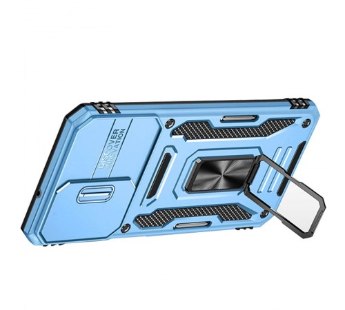 Ударостійкий чохол Camshield Army Ring для Samsung Galaxy A27 Блакитний / Light Blue