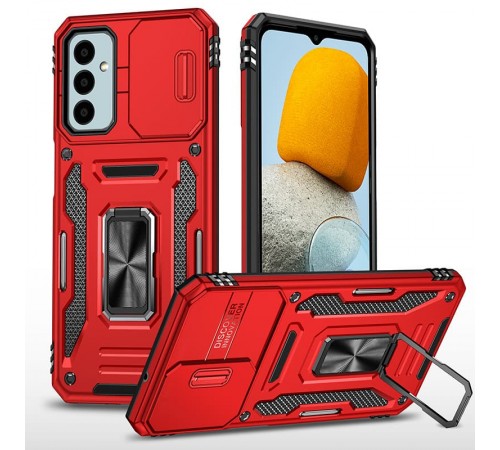 Ударостійкий чохол Camshield Army Ring для Samsung Galaxy A27 Червоний / Red