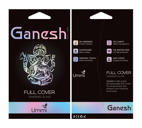 Захисне скло Ganesh (Full Cover) для Samsung Galaxy S25 / S24 Чорний
