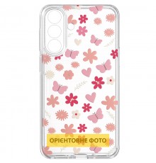 Чохол TPU Clear Joy для Motorola Moto G17 Power Butterfly Garden