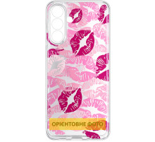 Чохол TPU Clear Joy для Motorola Moto G17 Power Kissing Pattern