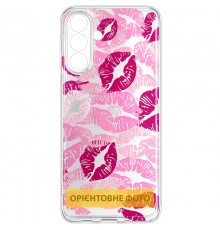 Чохол TPU Clear Joy для Motorola Moto G17 Power Kissing Pattern