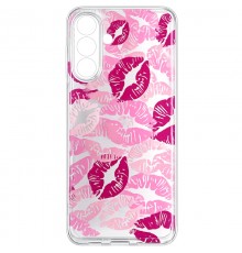Чохол TPU Clear Joy для Samsung Galaxy A27 Kissing Pattern
