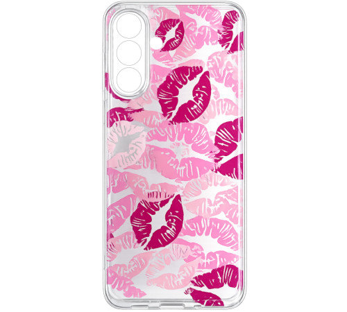 Чохол TPU Clear Joy для Samsung Galaxy A27 Kissing Pattern