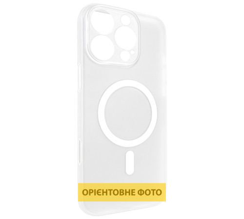 Чохол PC Slim Matte with Magnetic Fit (camera button) для Apple iPhone 16 (6.1") White