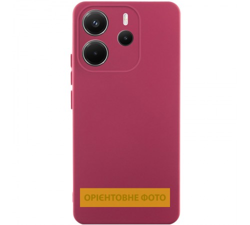 Чохол Silicone Cover Ummi Lakshmi Full Camera (AA) для Xiaomi Redmi A7 Pro 4G / Poco C81 Бордовий / Marsala
