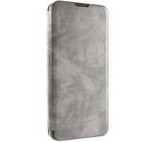 Шкіряний чохол-книжка Belora для Xiaomi Poco M7 4G Gray