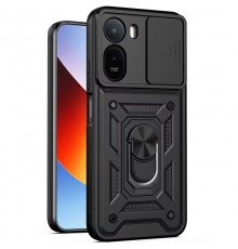 Чохол Ummi Camshield Serge Ring для Xiaomi Redmi A7 Pro 4G / Poco C81 / C81 Pro Чорний / Black