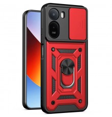 Чохол Ummi Camshield Serge Ring для Xiaomi Redmi A7 Pro 4G / Poco C81 / C81 Pro Червоний / Red