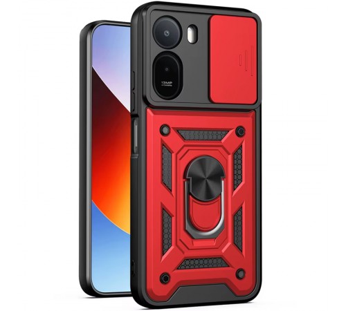 Чохол Ummi Camshield Serge Ring для Xiaomi Redmi A7 Pro 4G / Poco C81 / C81 Pro Червоний / Red