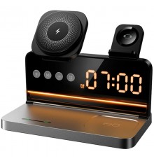 БЗП Hoco DWQ03 North 4in1 with alarm clock Black