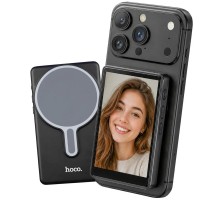 Бездротовий дублюючий екран / монітор для селфі Hoco DI100 with Magnetic Black