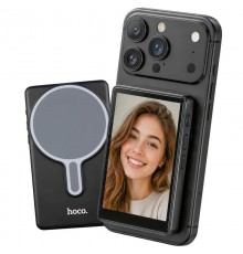 Бездротовий дублюючий екран / монітор для селфі Hoco DI100 with Magnetic Black