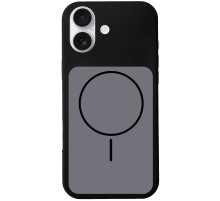 Чохол Silk Duo Color (AA) NO LOGO with Magnetic Fit для Apple iPhone 17 (6.3") Black