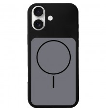 Чохол Silk Duo Color (AA) NO LOGO with Magnetic Fit для Apple iPhone 17 (6.3") Black
