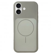 Чохол Silk Duo Color (AA) NO LOGO with Magnetic Fit для Apple iPhone 17 (6.3") Gray