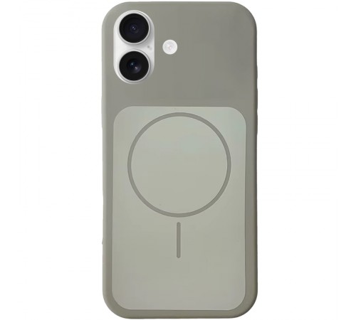 Чохол Silk Duo Color (AA) NO LOGO with Magnetic Fit для Apple iPhone 17 (6.3") Gray