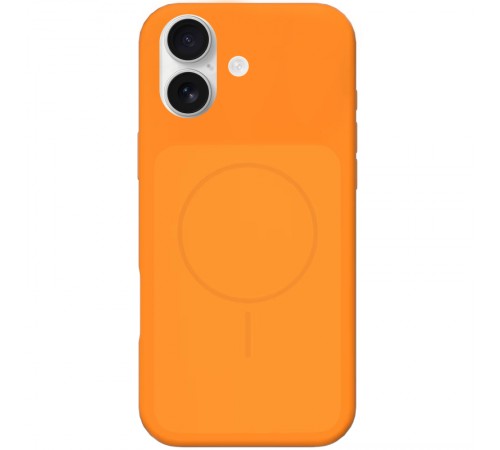 Чохол Silk Duo Color (AA) NO LOGO with Magnetic Fit для Apple iPhone 17 (6.3") Orange