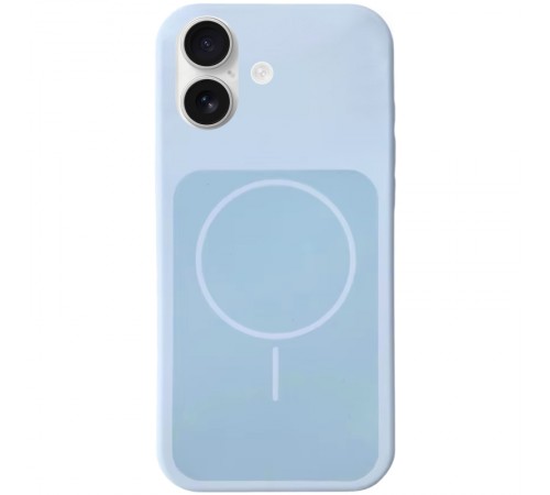 Чохол Silk Duo Color (AA) NO LOGO with Magnetic Fit для Apple iPhone 17 (6.3") Sky Blue