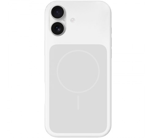 Чохол Silk Duo Color (AA) NO LOGO with Magnetic Fit для Apple iPhone 17 (6.3") White