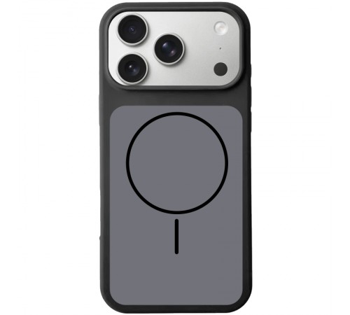 Чохол Silk Duo Color (AA) NO LOGO with Magnetic Fit для Apple iPhone 17 Pro Max (6.9") Black