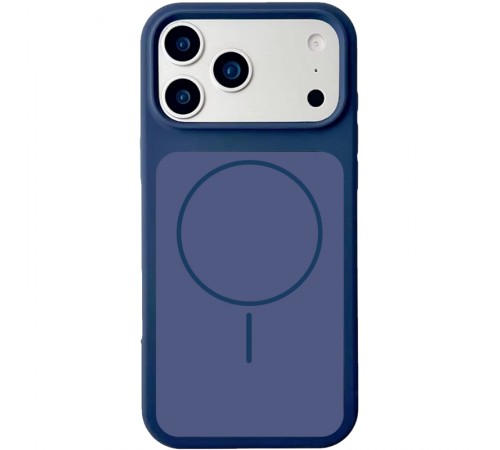 Чохол Silk Duo Color (AA) NO LOGO with Magnetic Fit для Apple iPhone 17 Pro Max (6.9") Midnight Blue