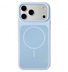 Чохол Silk Duo Color (AA) NO LOGO with Magnetic Fit для Apple iPhone 17 Pro Max (6.9") Sky Blue