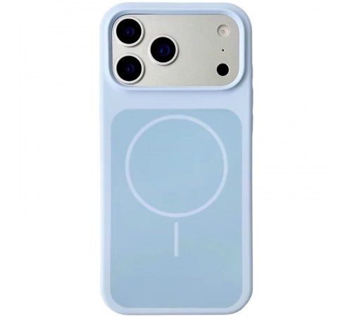 Чохол Silk Duo Color (AA) NO LOGO with Magnetic Fit для Apple iPhone 17 Pro Max (6.9") Sky Blue