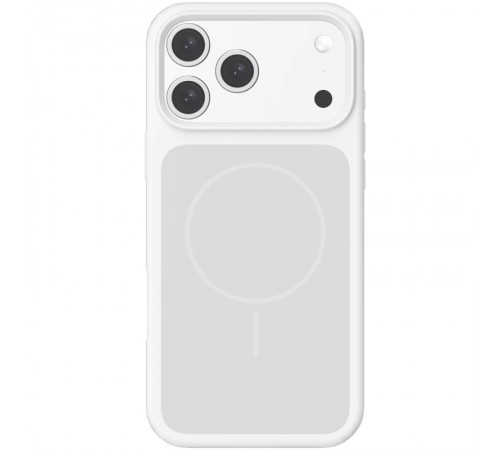 Чохол Silk Duo Color (AA) NO LOGO with Magnetic Fit для Apple iPhone 17 Pro Max (6.9") White