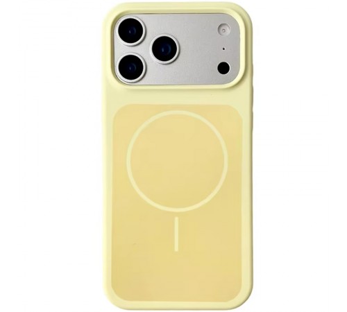 Чохол Silk Duo Color (AA) NO LOGO with Magnetic Fit для Apple iPhone 17 Pro Max (6.9") Yellow