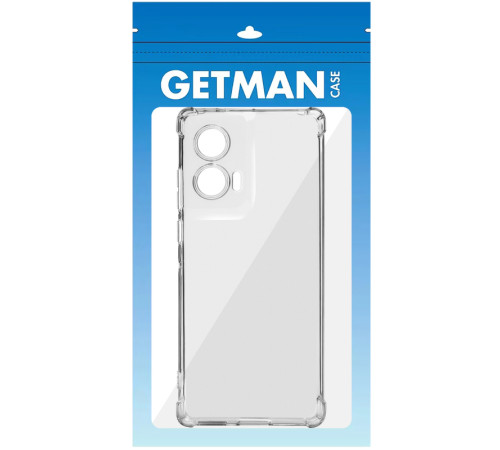 TPU чохол GETMAN Ease logo посилені кути Full Camera для Motorola Edge 50 Fusion Безбарвний (прозорий)