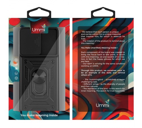 Чохол Ummi Camshield Serge Ring для Motorola Edge 70 Fusion / 70 Fusion+ Чорний / Black