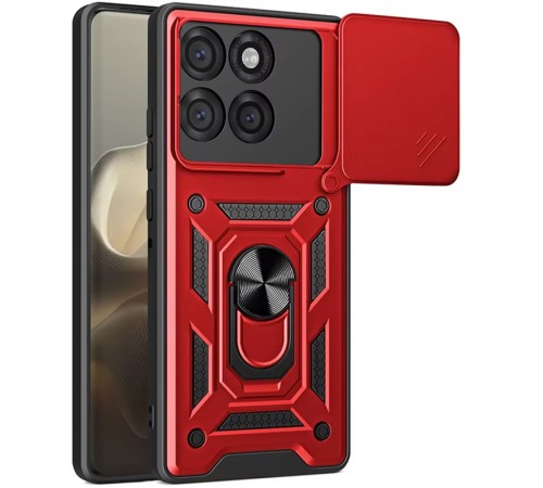 Чохол Ummi Camshield Serge Ring для Motorola Edge 70 Fusion / 70 Fusion+ Червоний / Red