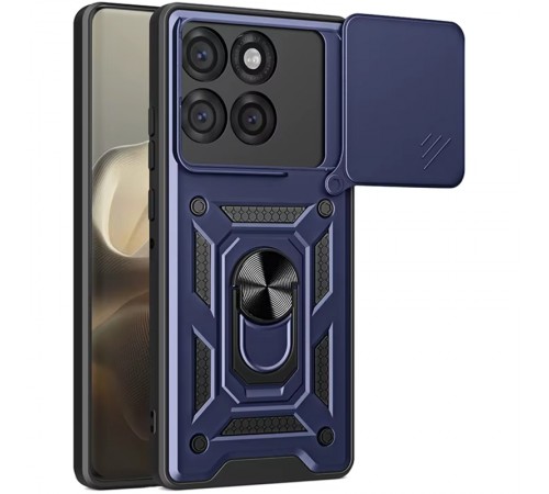 Чохол Ummi Camshield Serge Ring для Motorola Edge 70 Fusion / 70 Fusion+ Синій / Navy