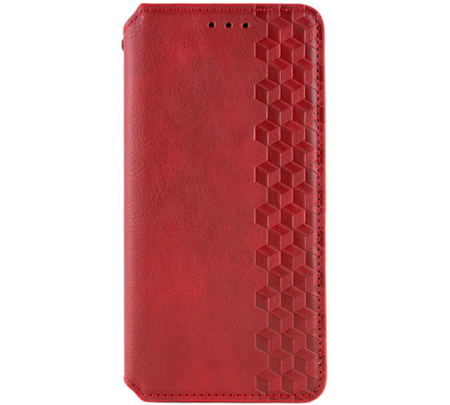 Шкіряний чохол-книжка GETMAN Cubic (PU) для Xiaomi 17T Червоний