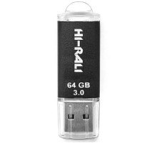 Флеш-накопичувач Hi-Rali Rocket Series USB 3.0 — 64GB Чорний
