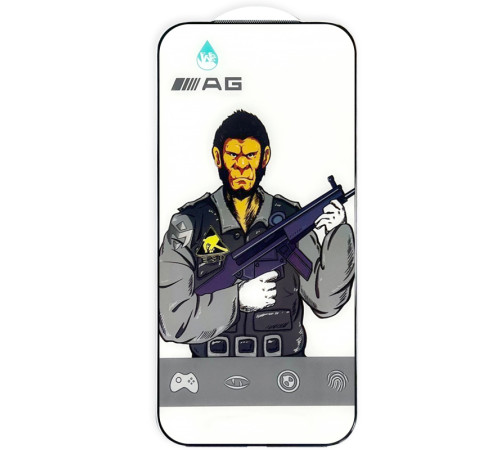 Захисне скло 5D Anti-static Matte (тех.пак) для Apple iPhone 18 Pro Max (6.9") Чорний